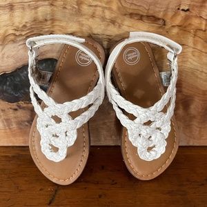 Wonder Nation White Toddler Sandals 7
